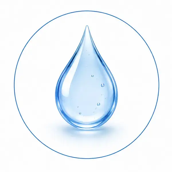 Крапля води як символ гідратації